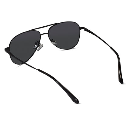 Metal Black Aviator  Sunglasses For Men