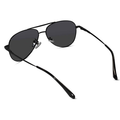 Metal Black Aviator  Sunglasses For Men