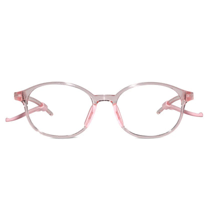 Crystal Blue Rectangular Full Rim Anti Grip Eyeglasses for 5-8 Yrs