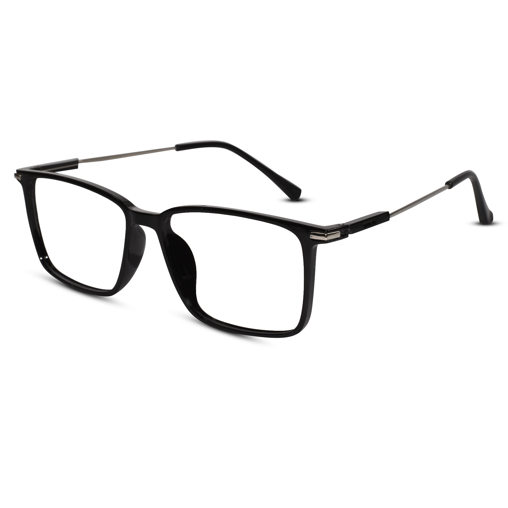 Black Rectangular Eyeglasses For Men & Women