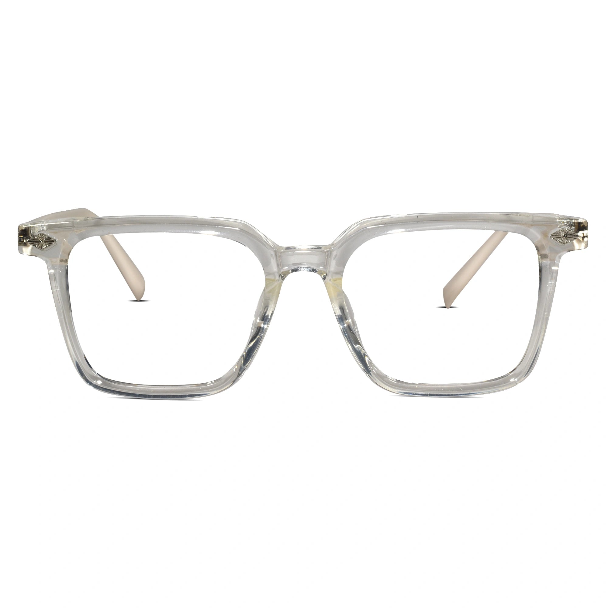 Transparent Square Eyeglasses For Men & Women ELS27015-TRANS