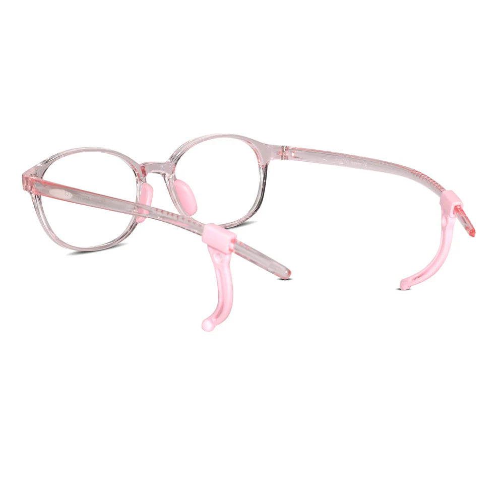 Crystal Blue Rectangular Full Rim Anti Grip Eyeglasses for 5-8 Yrs