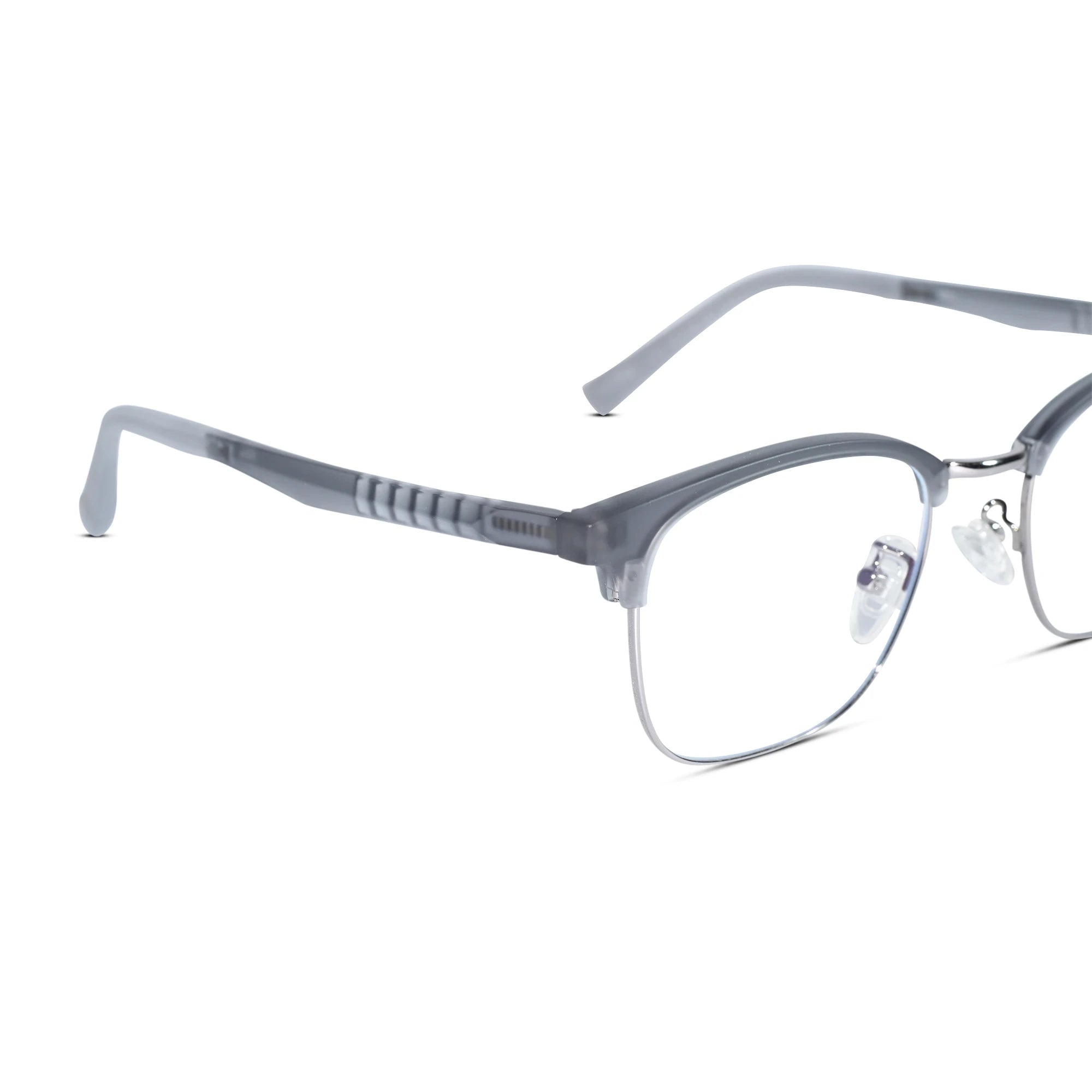 Lenskandy Titan Edge Premium Flexible Metal Eyeglasses for Men LKE71006-Gray