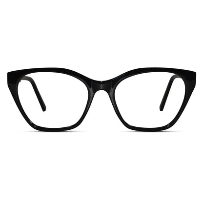 Black Cat-Eye Eyeglasses For Women