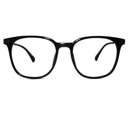 Metal Black Square Eyeglasses Men & Women