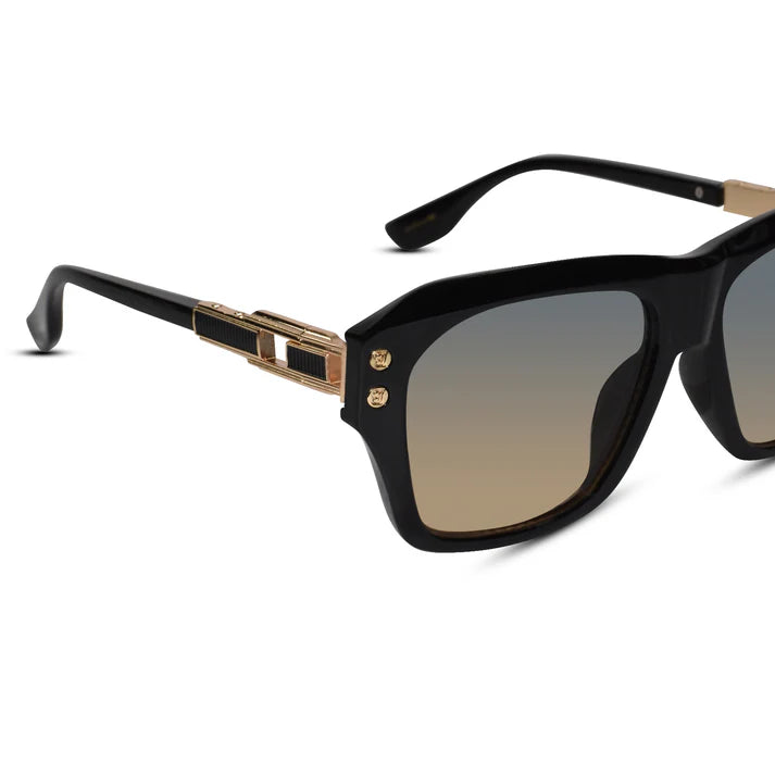 Luxury Designer Square Sunglasses For Men-LKS98216-BLK