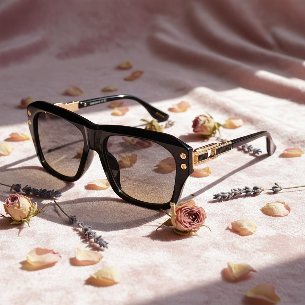 Luxury Designer Square Sunglasses For Men-LKS98216-BLK