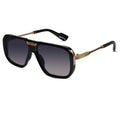 Designer Gold Black Square Sunglasses For Men