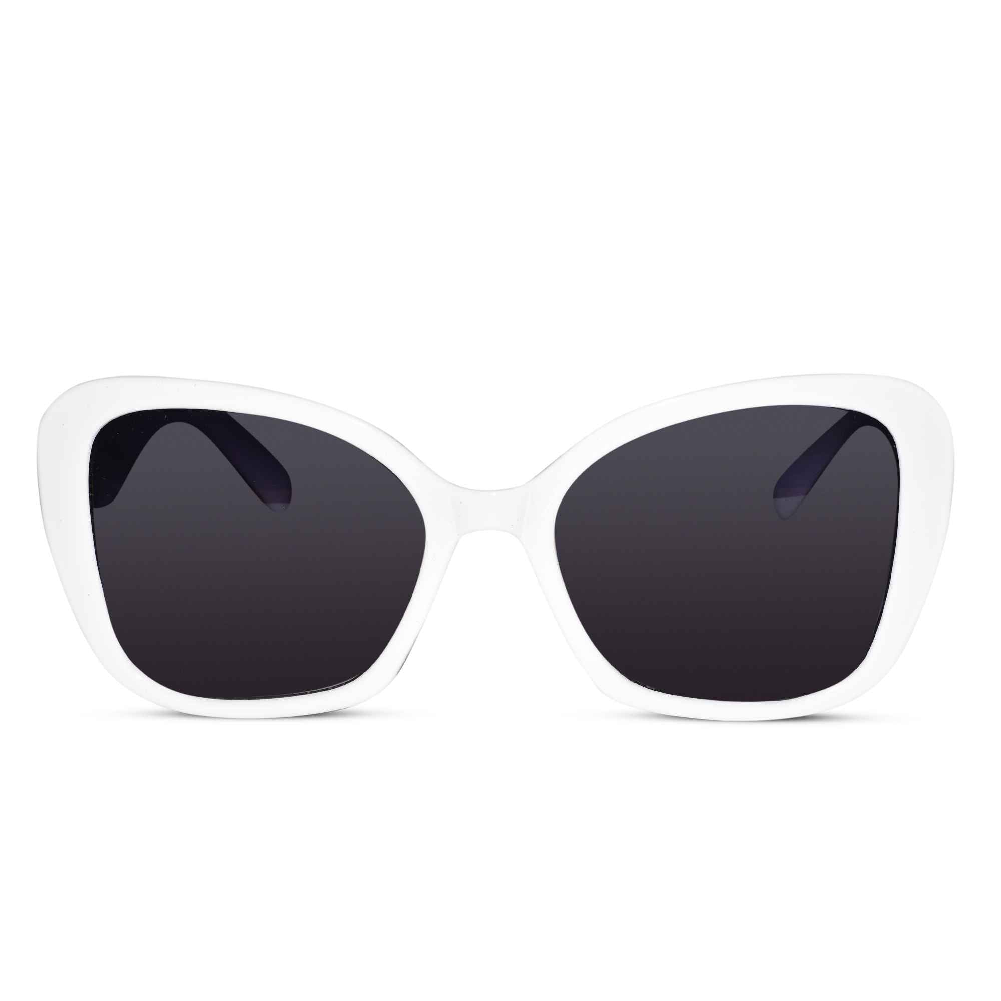 Stylish White Cat Eye Sunglasses
