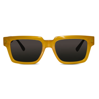 Bold Yellow Clip-on Eyeglasses for Men & Women