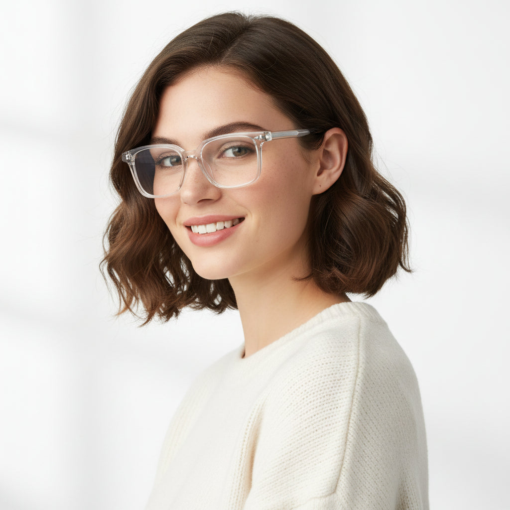 Transparent  Eyeglasses for Men & Women ELS7128-TRANS