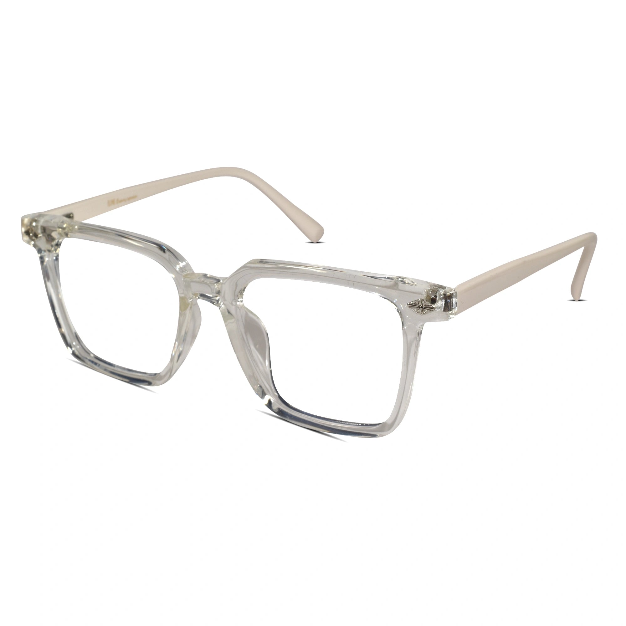 Transparent Square Eyeglasses For Men & Women ELE27015-TRANS