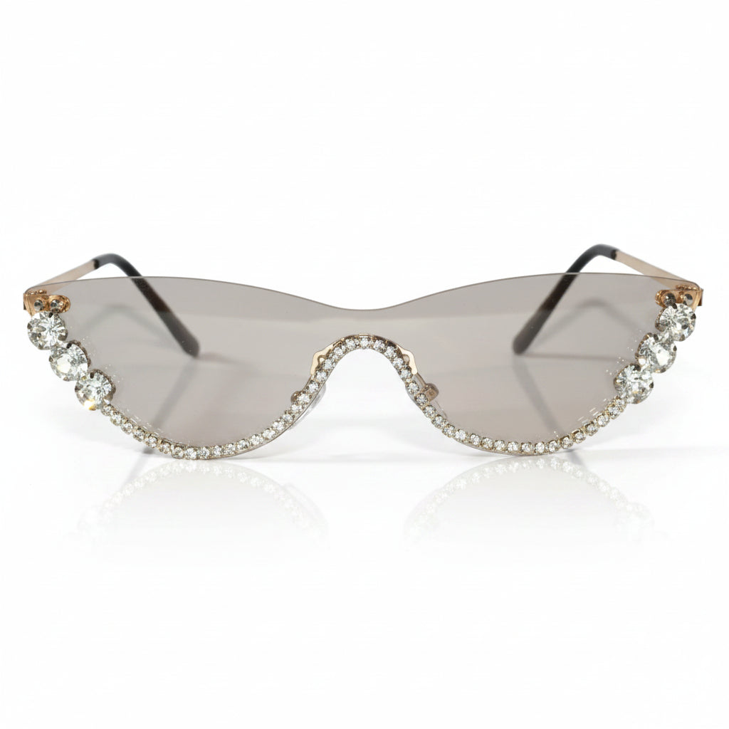 Rimless Cat Eye Sunglasses for Women ELS2026S011-PNK