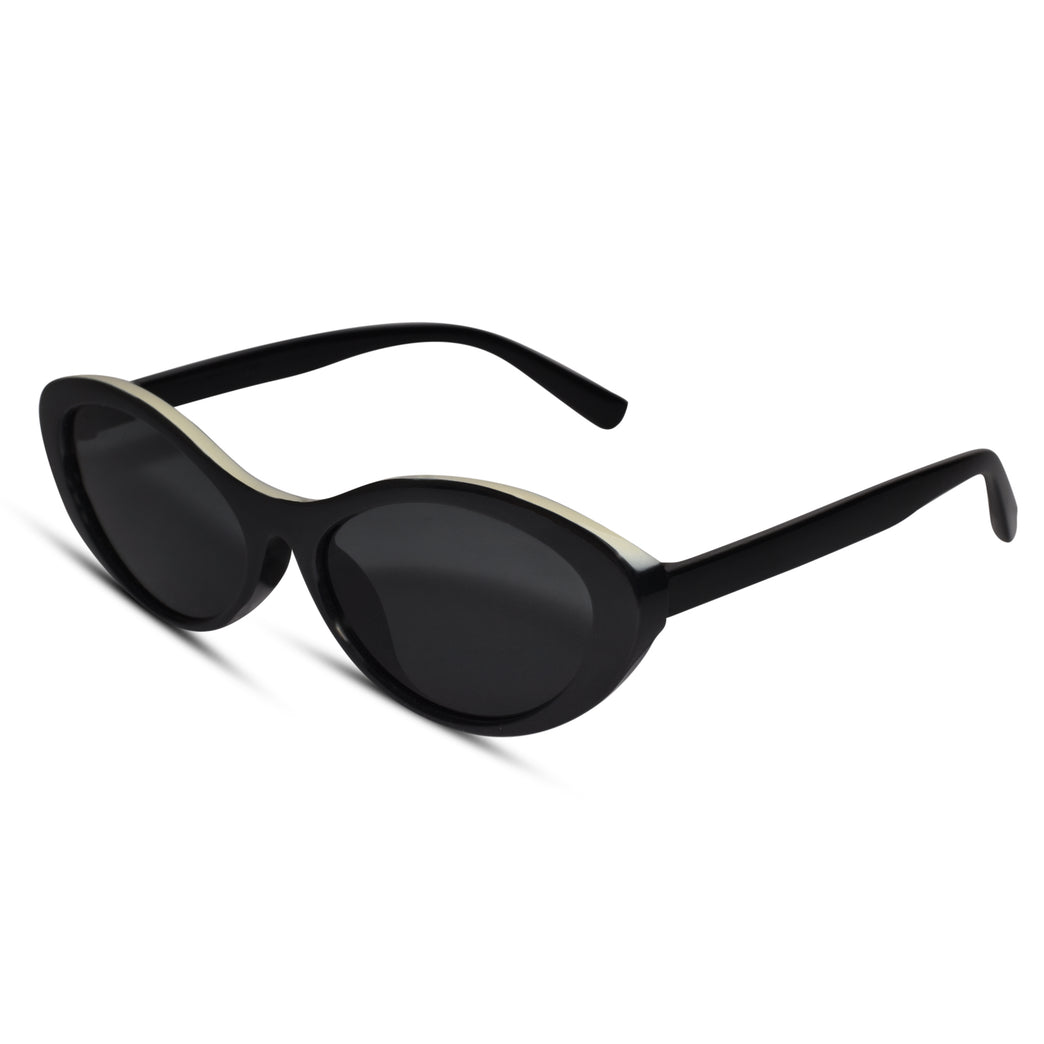 Cateye round sunglasses for women