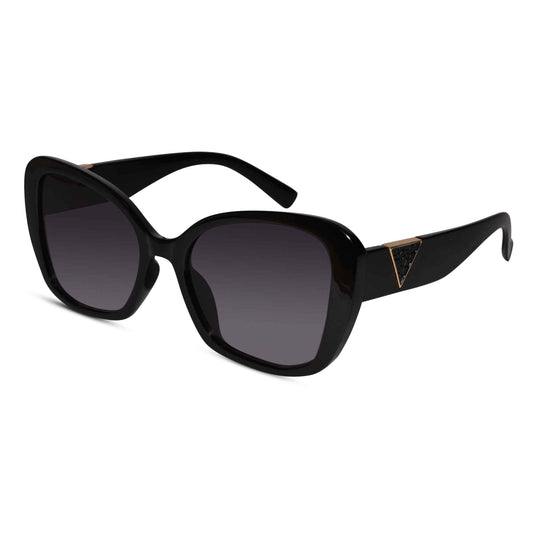 Black Oversize Wayfarer Sunglass For women