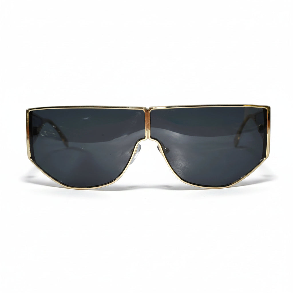 Stylish Geometric Sunglasses for Men-ELS2026S05-BLK GLD