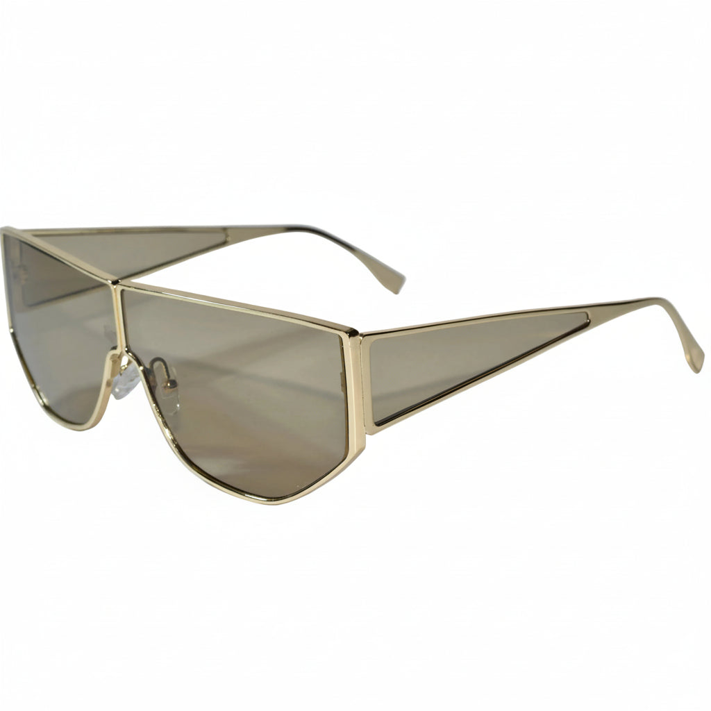Stylish Geometric Sunglasses for Men-ELS2026S05-BLK GLD