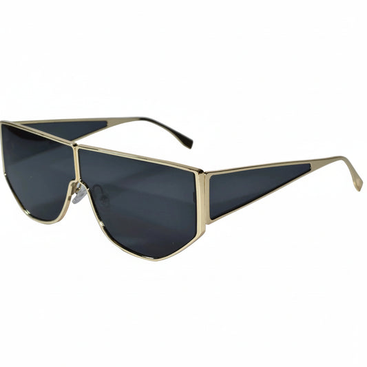 Stylish Geometric Sunglasses for Men-ELS2026S05-BLK GLD