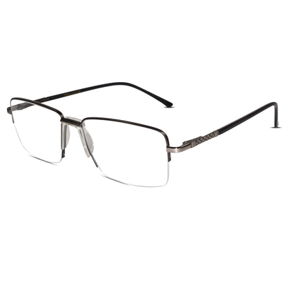 Designer Half Farme Reactngular Eyeglasses For Men