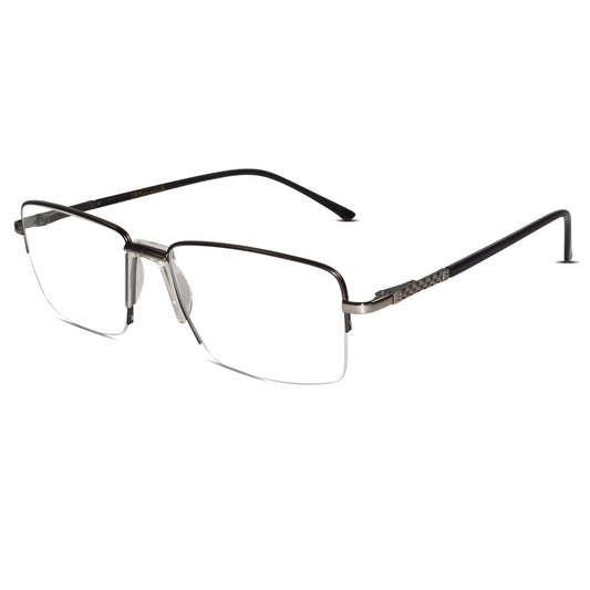 Designer Half Farme Reactngular Eyeglasses For Men