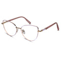 Gold-Pink Cat-Eye Eyeglasses For Women LKE26074-PNK