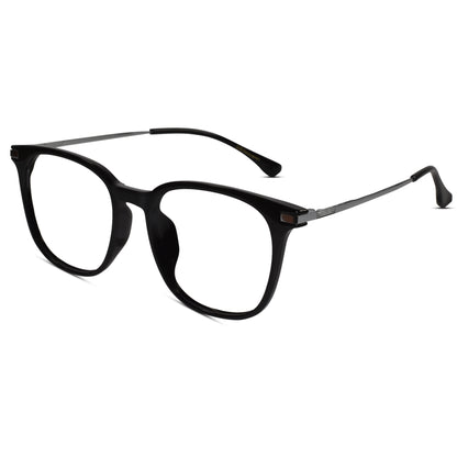 Metal Black Square Eyeglasses Men & Women