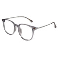 Shop Now Unisex Full Rim Grey Square Eyeglasses. Stylish Metal Frame Blue Cut Computer Glasses from screen, Eye Protection.