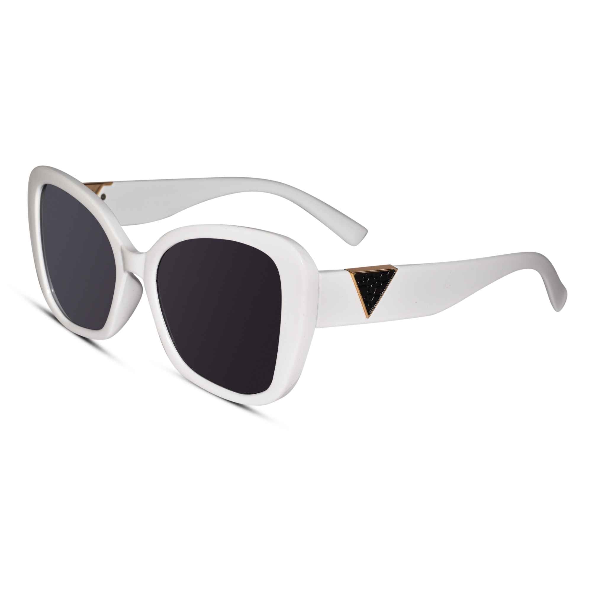 Candy | Stylish White Cateye Sunglasses For Women LKS53049-WHT