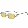 Stylish Rectangular Sunglasses for Men & Women ELS2026S08-YLWGLD