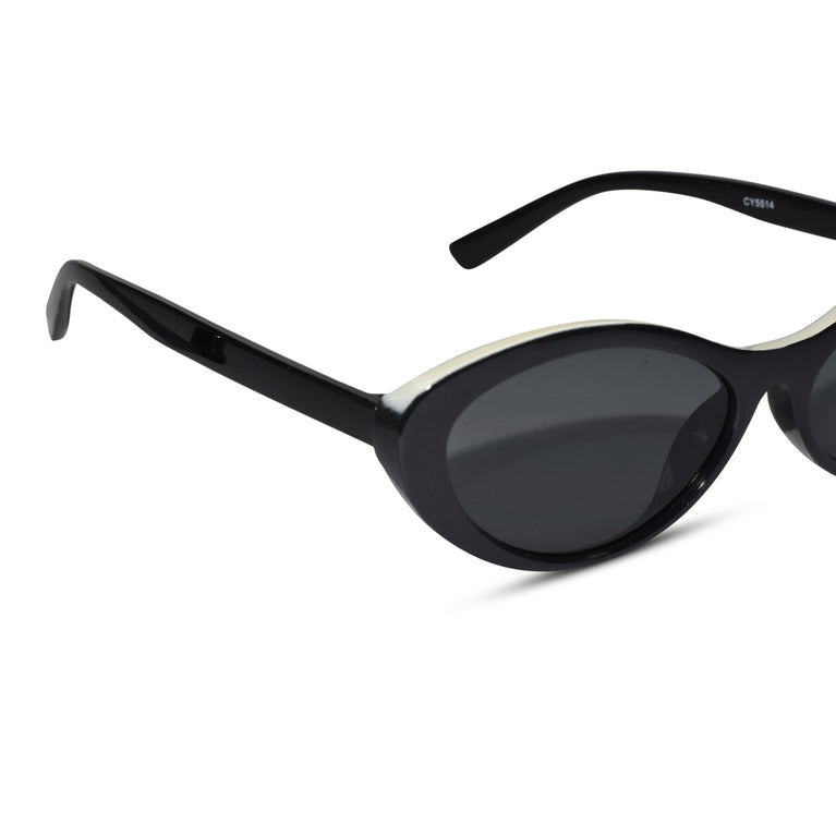 Cateye round sunglasses for women