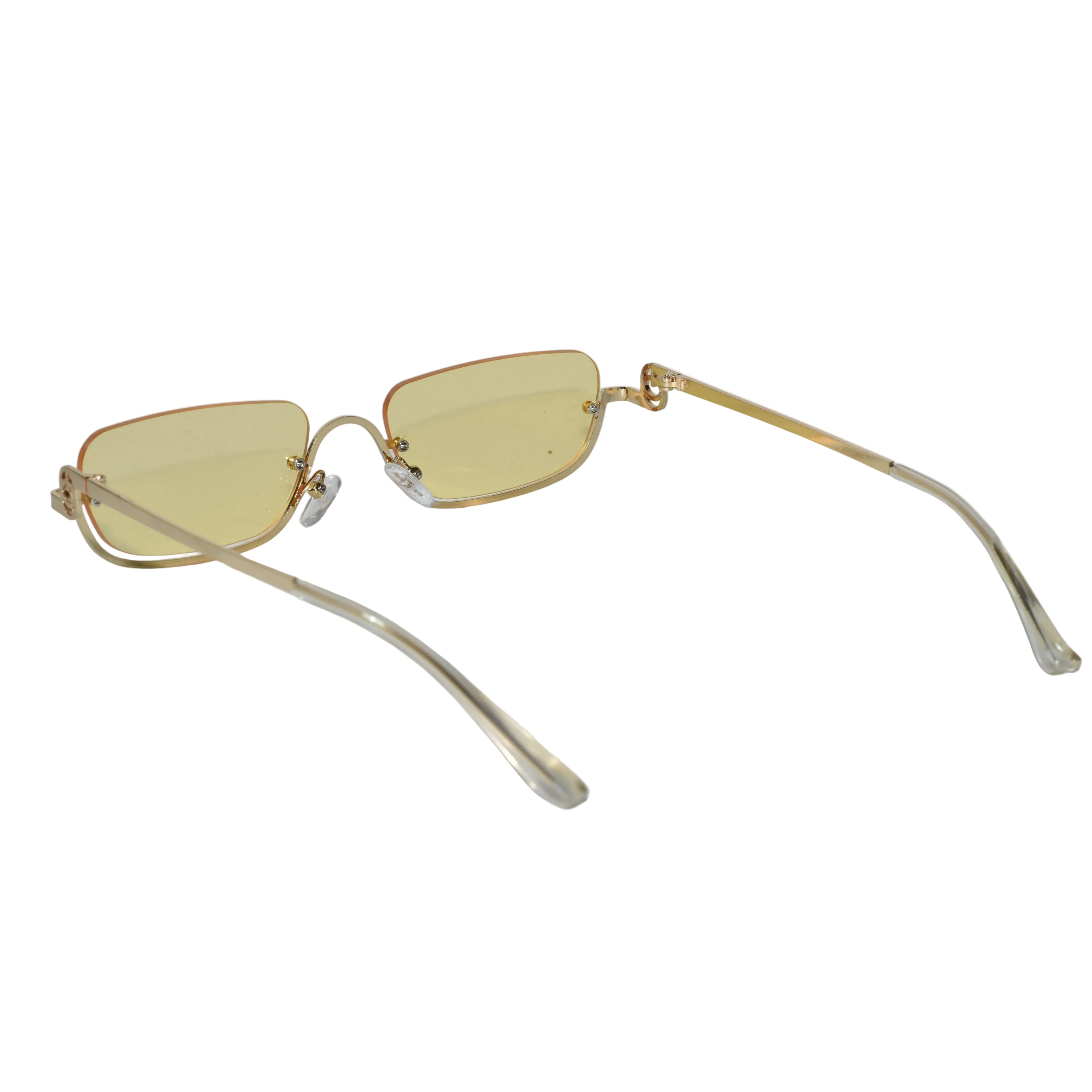 Stylish Rectangular Sunglasses for Men & Women ELS2026S08-YLWGLD