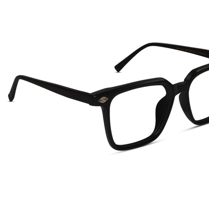 Designer Black Square Eyeglasses For Men & Women