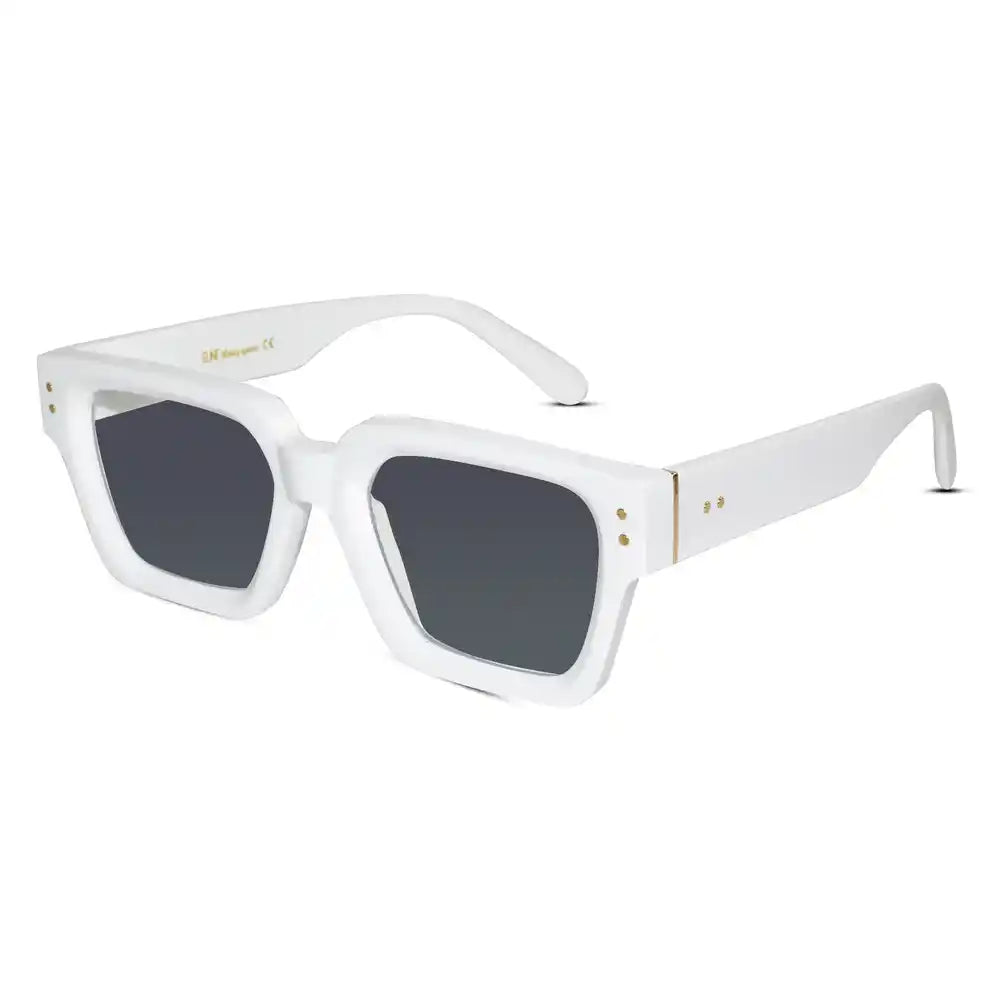 Designer Bold White Wayfarer Sunglasses