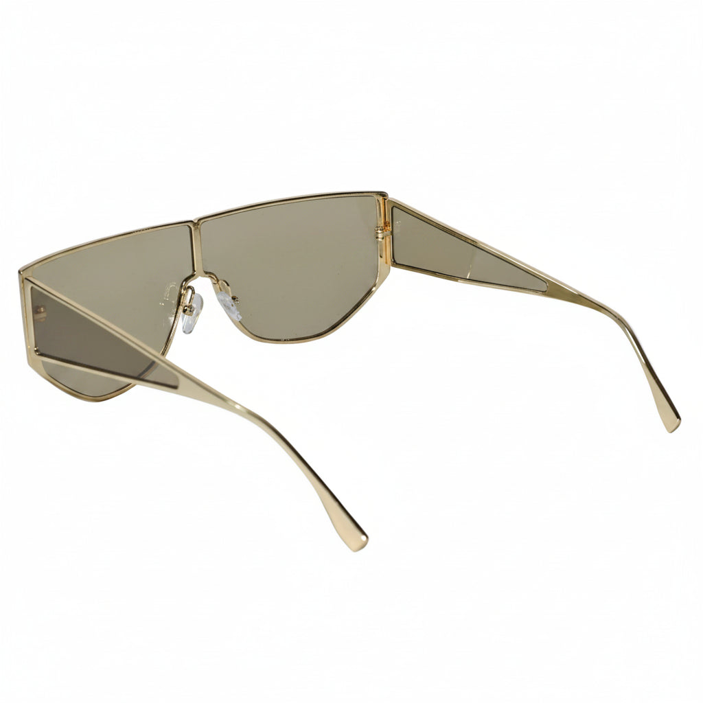 Stylish Geometric Sunglasses for Men-ELS2026S05-BLK GLD