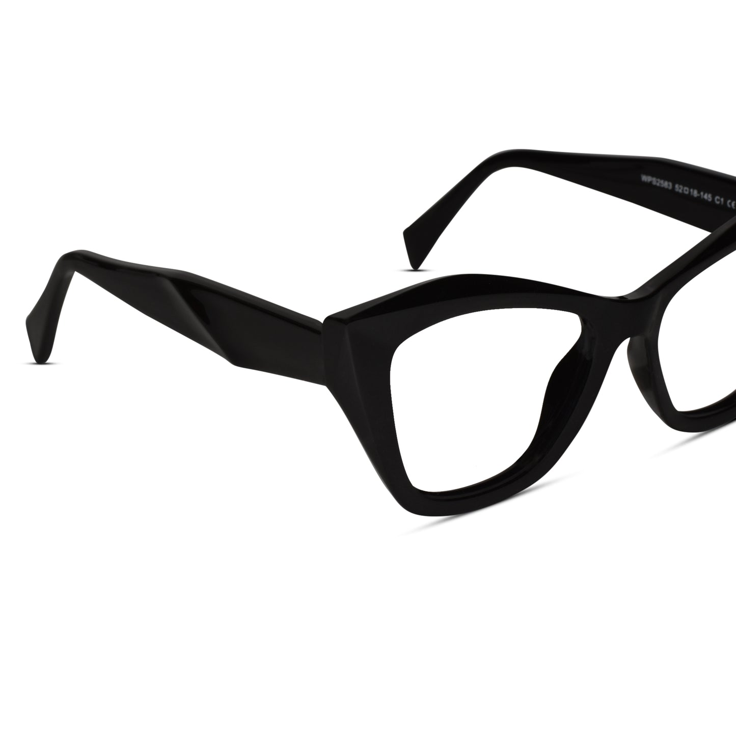 Designer Black Cat-Eye Eyeglasses For Women