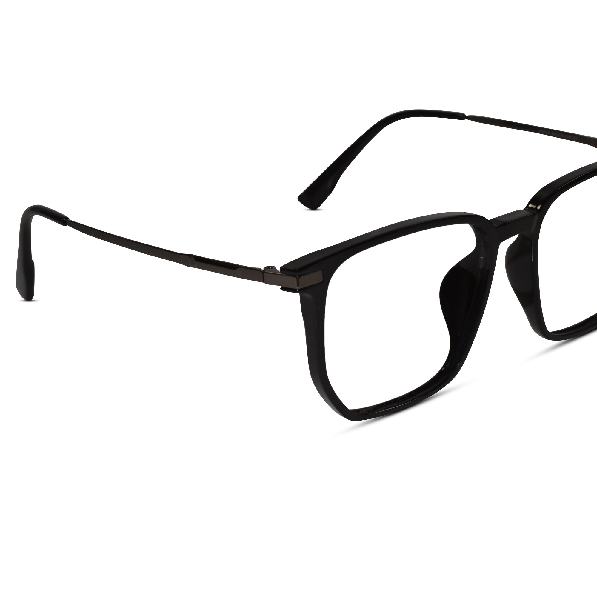Black Square Eyeglasses For Men & Women ELE98014-BLK