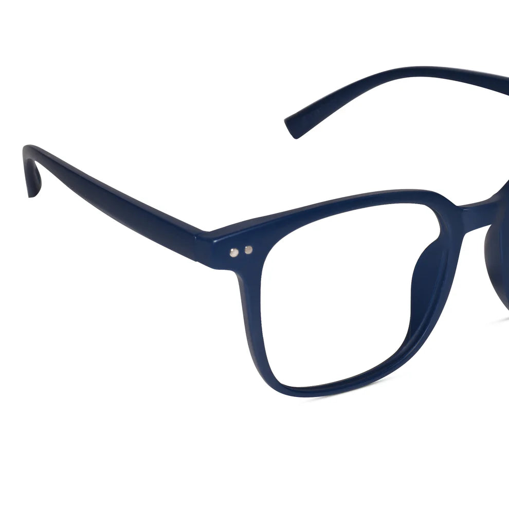Matt Grey Square Eyeglasses For Men & Women