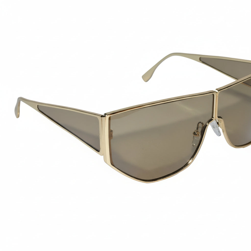 Stylish Geometric Sunglasses for Men-ELS2026S05-BLK GLD