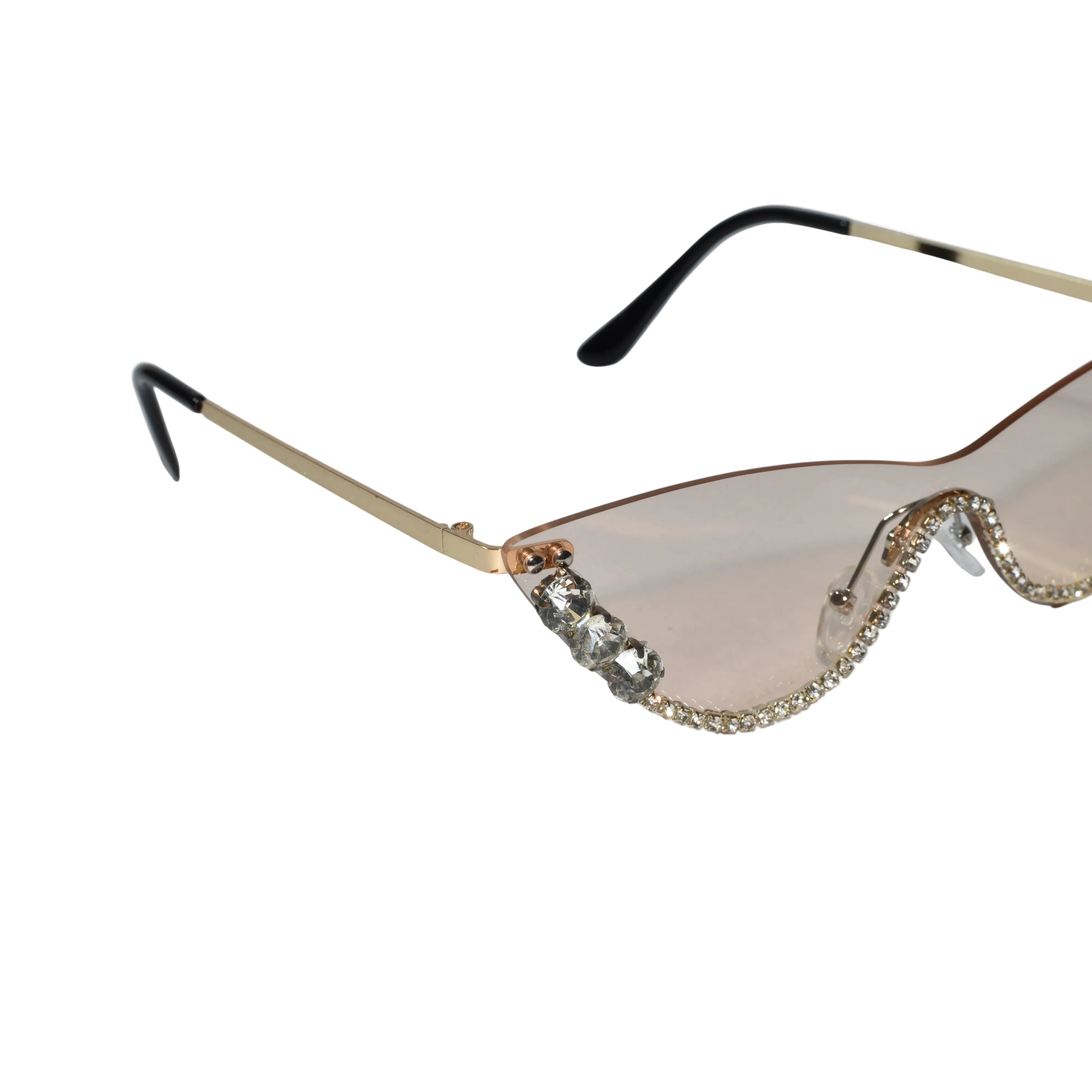 Rimless Cat Eye Sunglasses for Women ELS2026S011-PNK