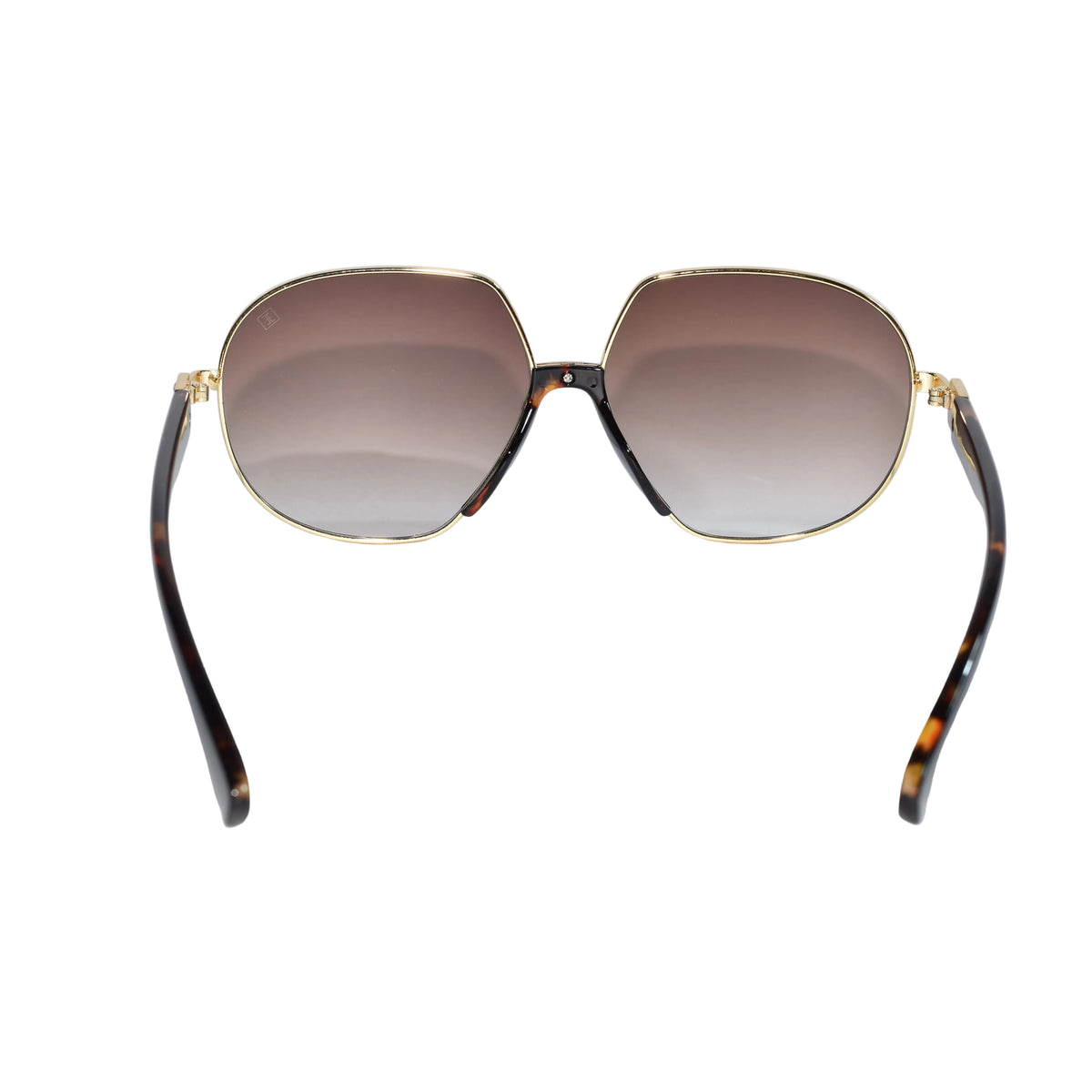 RoyalGaze | Designer Green Oversized Sunglasses For Women ELS58229-BRN
