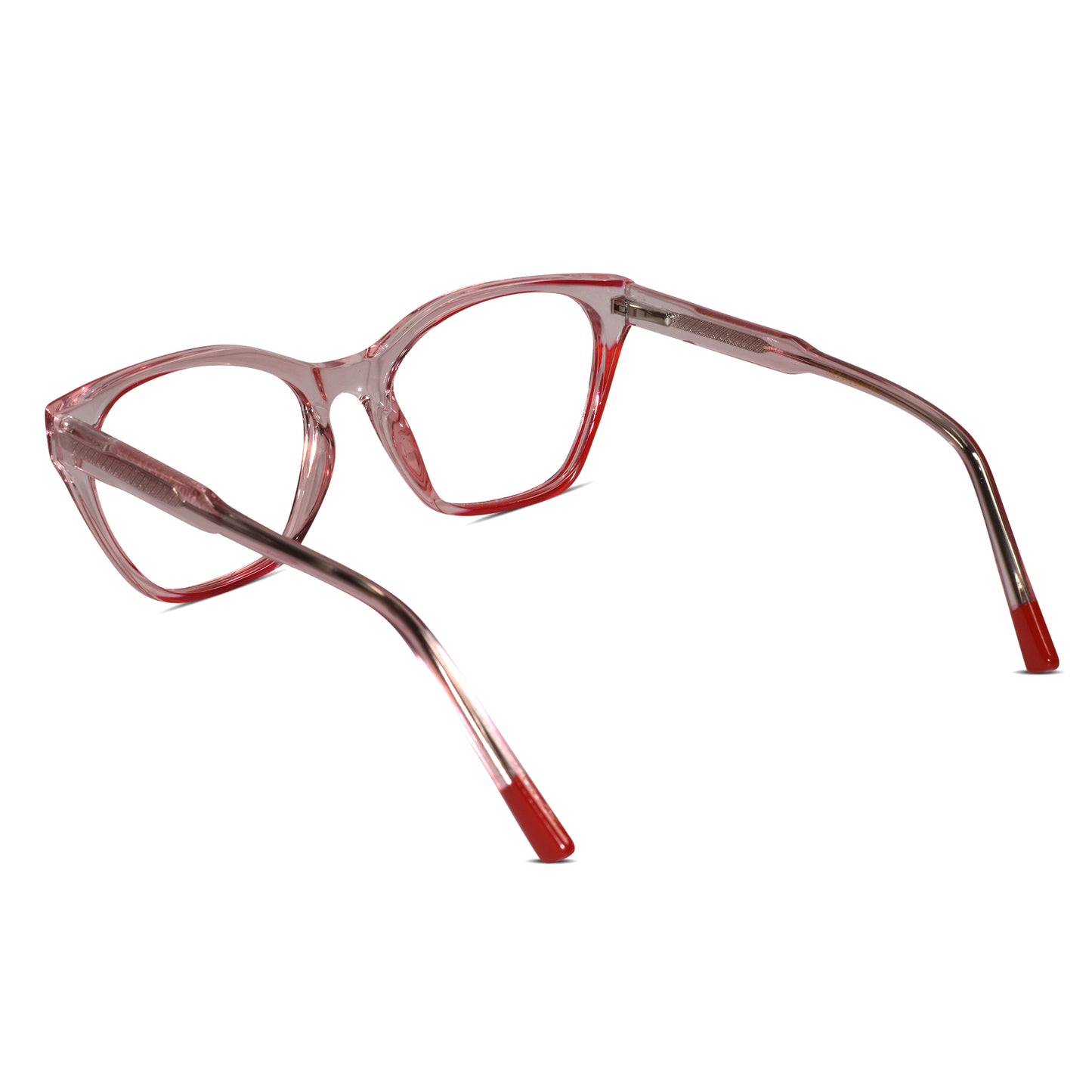 Crystal Dual Tone Cat-Eye Eyeglasses For Women