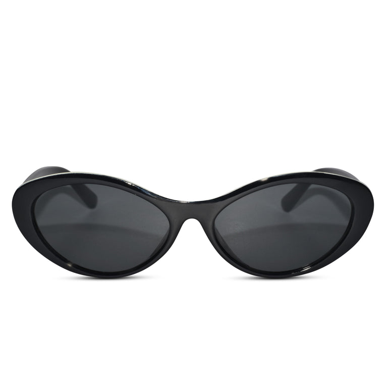 Cateye round sunglasses for women