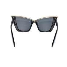 RoyalGaze | Black Oversize Cateye Sunglasses For Women