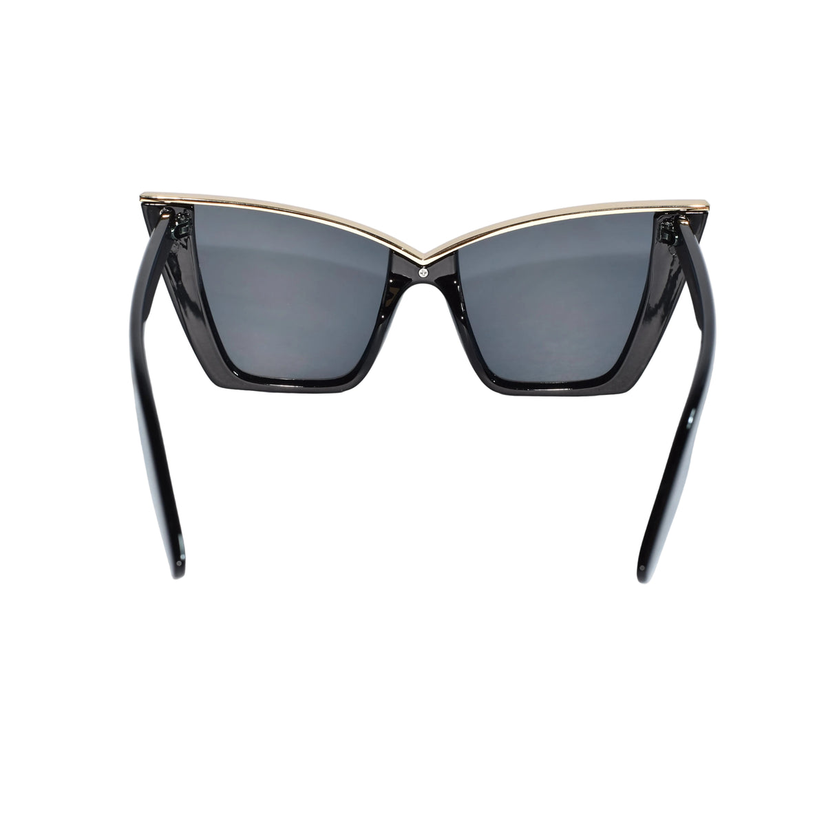 RoyalGaze | Black Oversize Cateye Sunglasses For Women ELS98059-BLK