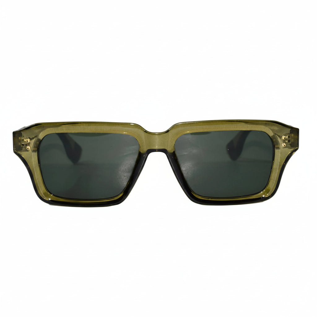 Black Square Sunglasses for Men & Women ELS2026S015-GRN