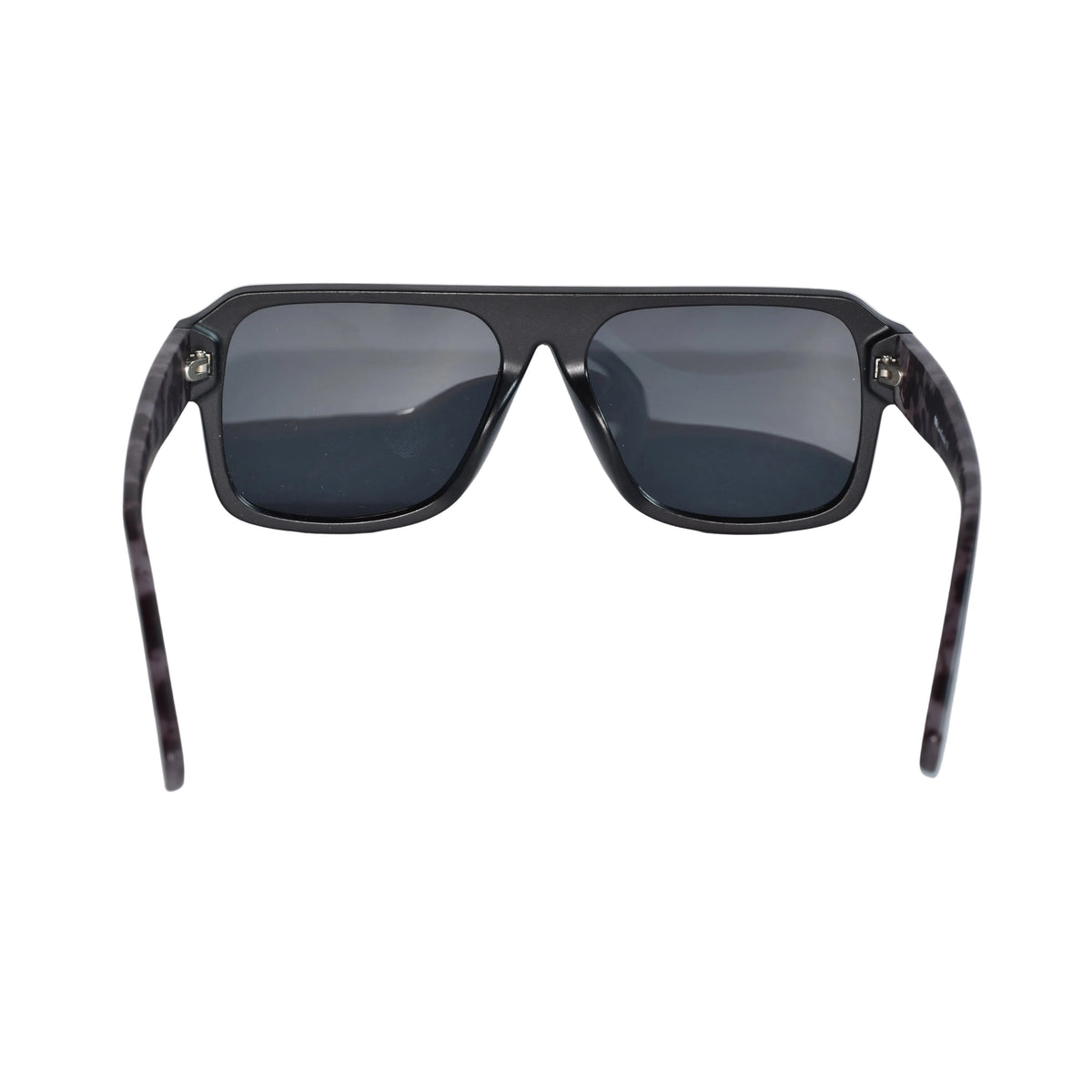 Matt Black Polarised Rectangular Sunglasses For Men LKS3996-BLK