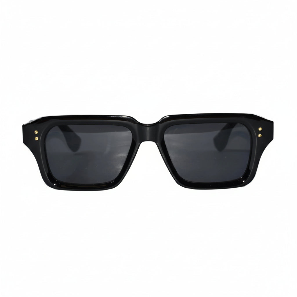 Black Square Sunglasses for Men & Women ELS2026S015-BLK