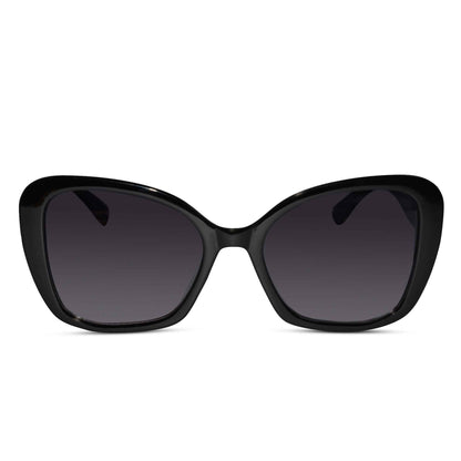 Black Oversize Wayfarer Sunglass For women