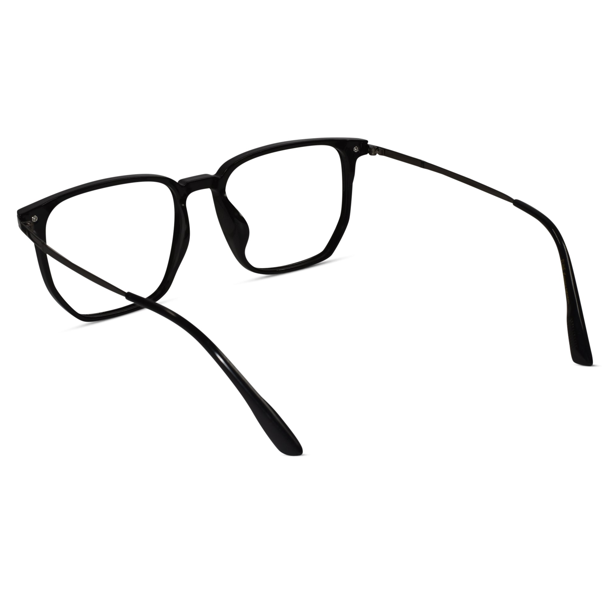 Black Square Eyeglasses For Men & Women ELE98014-BLK