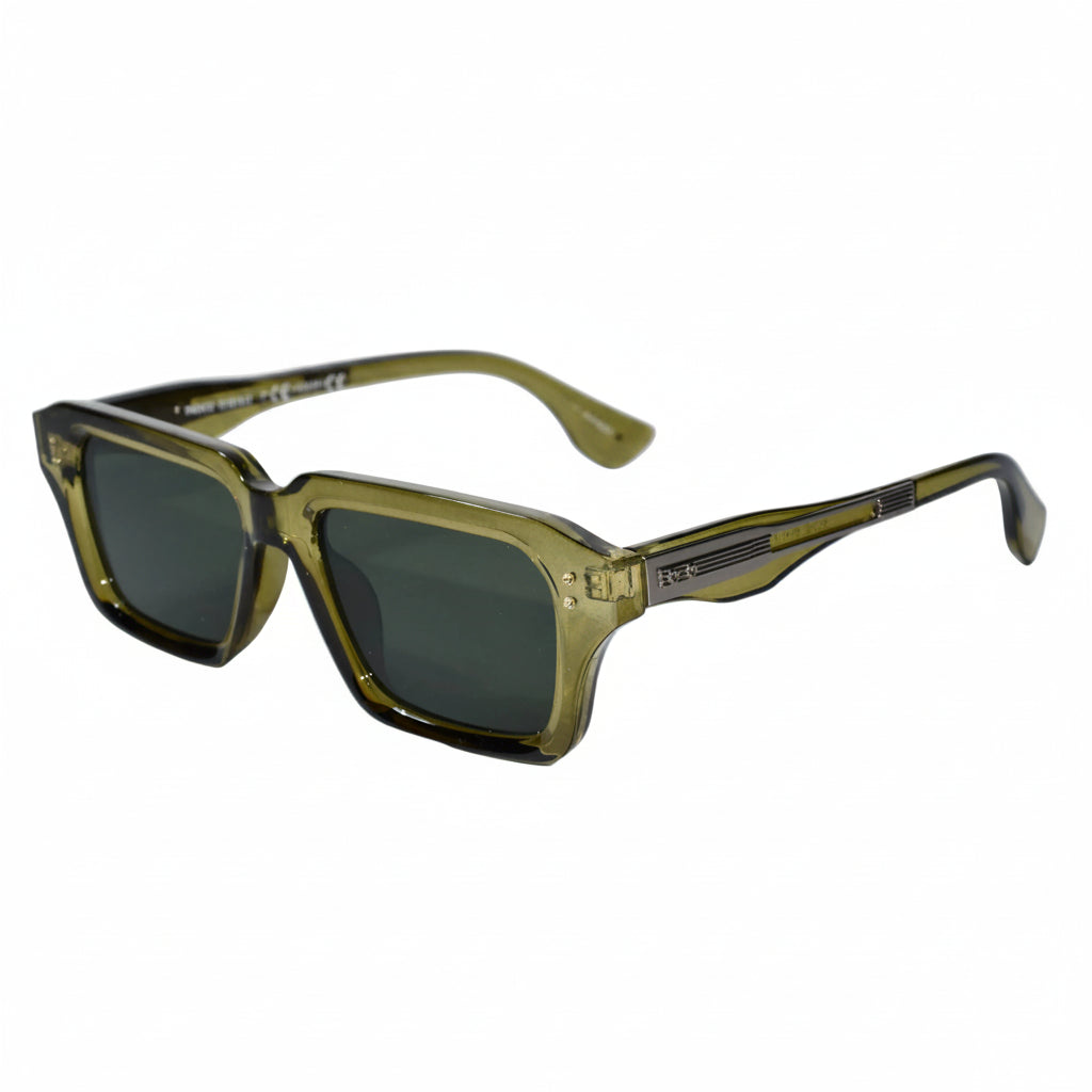Black Square Sunglasses for Men & Women ELS2026S015-GRN